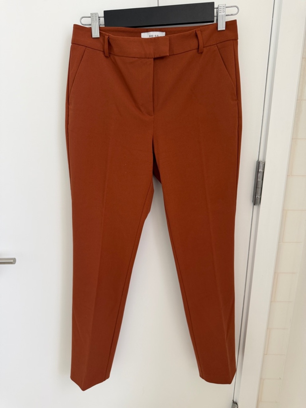 Tailored Rust Straight-Leg Pants size 6
